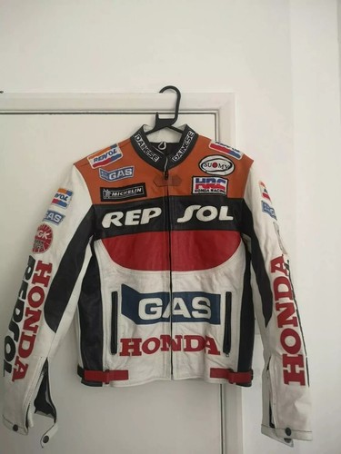 Honda racing motorbike - racing, leather