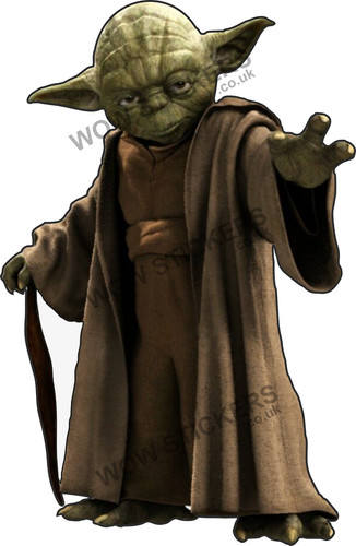 Star wars yoda sticker - wars, trailer