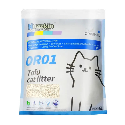 Nuzzkin eco friendly tofu cat - eco-friendly,