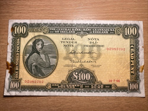 Lady lavery 1966 banknote - lady,