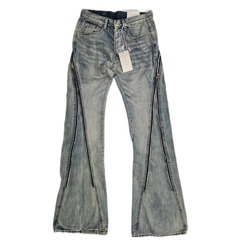 Mnml zipper flare denim - flare, jeans