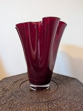 Large Ruby Red Murano Style