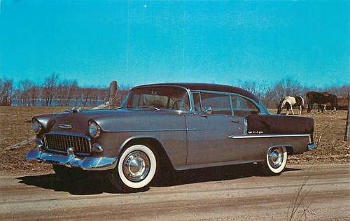 Postcard 1955 chevrolet - postcard,