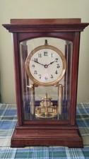 Antique Gustav Becker 400 day Clock in Mahogany 4 Glass Case. c1903