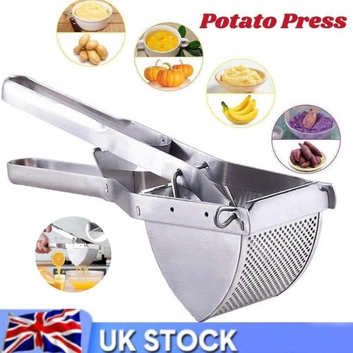 Heavy duty steel potato ricer - steel,