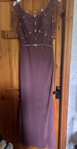 Beautiful beaded mauve true - beaded,