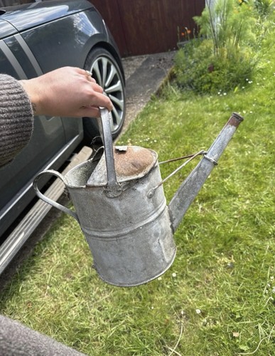 Vintage galvanised watering - vintage,