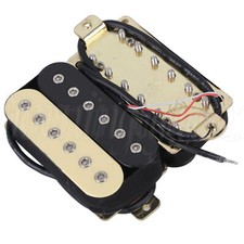 6PCS Humbucker Pickups for Double-H Guitar Classical Rock Metal Black Yellow