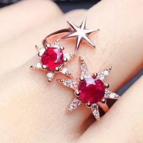 Crystal red flower - crystal,