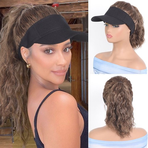Ponytail curly hair with cap - ponytail,