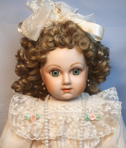 Porcelain doll - porcelain,