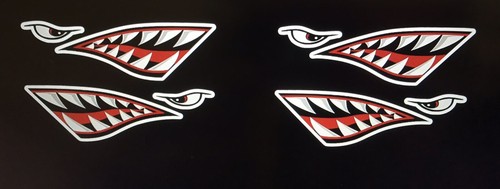 Tiger shark teeth stickers - shark, for