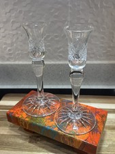 Royal Brierley Crystal Pair of Candlesticks - Signed 1st