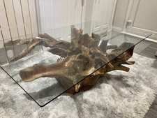 teak root wood coffee table