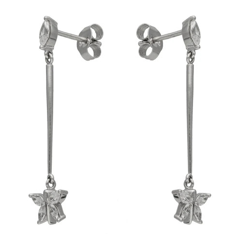 18ct white gold - 18ct, diamond
