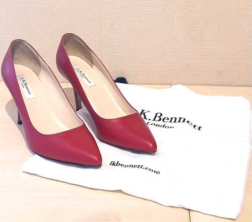Bennett red heeled - heeled, ladies