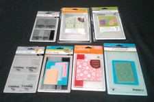 Lot of 7 pkg. Cuttlebug single and multipac Embossing Folders 1 to 4 per pack