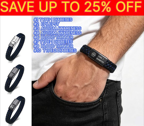Medical alert leather - alert, id