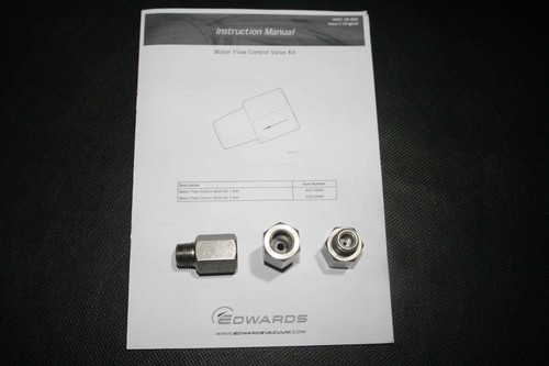 Edwards vacuum water flow - edwards,