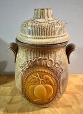 Large Vintage Stoneware Rumtopf Jar 801-28 with Lid