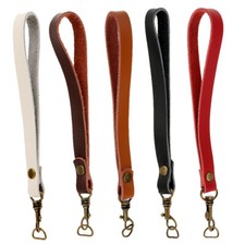 Soft Replacement Genuine Leather Wrist Strap Clutch Wristlet Purse Coin Bag Keys