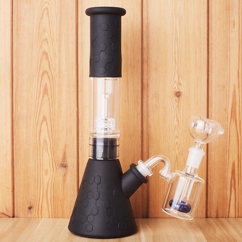 Silicone glass bong with - 12",