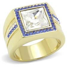 Mens gold ring signet square