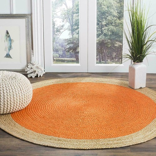 Rug jute orange - rug,