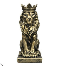 Garden Home Lion Statue Crown