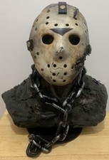 Jason Voorhees Life Size Bust  Friday The 13th Myers Mask Halloween Movie Prop