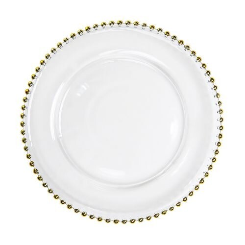 Decorative charger glass - 13",