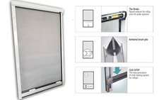 Window/Door Premium Protection Roller Mosquito Net Insect Fly Screen Bug Spider