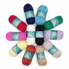 It's 100% PURE COTTON DK James C Brett Cotton Knitting Crochet Yarn 100g Ball