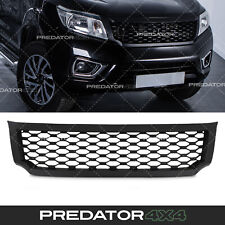 BLACK FRONT BADGELESS DE BADGED GRILLE GRILL FOR NISSAN NAVARA D23 NP300 14-20