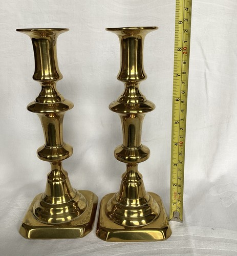 Fine pair victorian brass - fine,