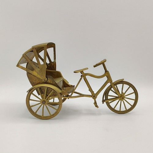 Vtg brass rickshaw - vtg,