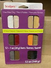 Sculpey III Multi Pack 12x1oz Polymer Clay Pastel Collection 12 bars