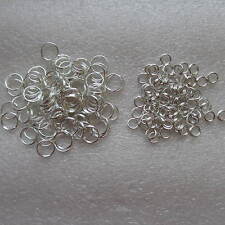 200 - 1000 Split Rings In Silver Plated Bright Metal 8mm 5mm Craft Jewellery