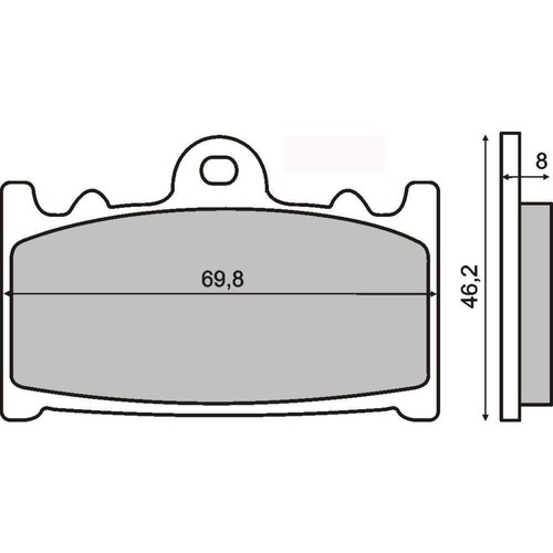 Front brake pads kawasaki gpz - brake,