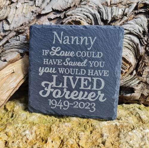 Personalised slate memorial - slate,
