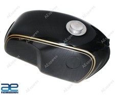 Black Painted Golden Strip Steel Fuel Tank + Cap For BMW R100 RT RS R90 R80 S2u