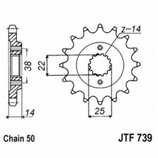 Sprocket JT 739 Z15 Cagiva 900 Elefant / I.E. 1990-1997