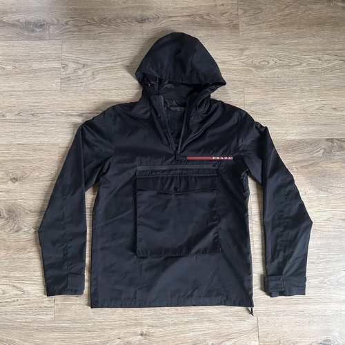 Prada linea rossa black - rossa, hooded