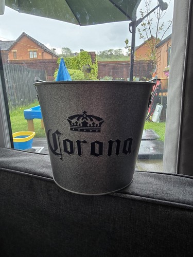 Corona lager beer ice bucket - ice,