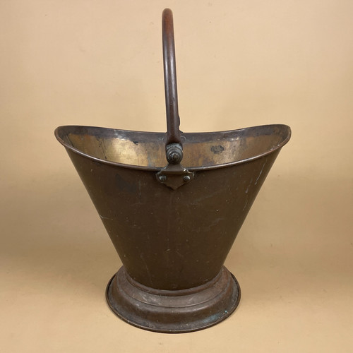 Antique metal gold brass coal - antique,