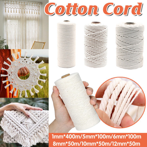 Cotton rope macrame cord - cotton,