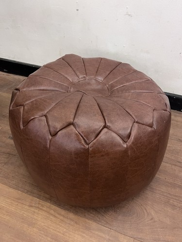 Moroccan stitched faux leather - faux,