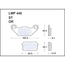AP RACING LMP448 PAIR OF BRAKE