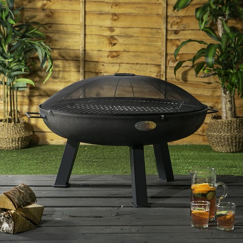 Cast iron garden fire pit - cast,