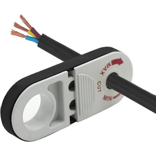 Cable stripper tool for round - cable,